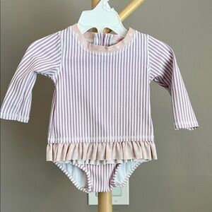 ⭐️⭐️PICK 5 for $20 Ruffle Butts Baby Girl Striped Long Sleeve 2 Piece 6-12M